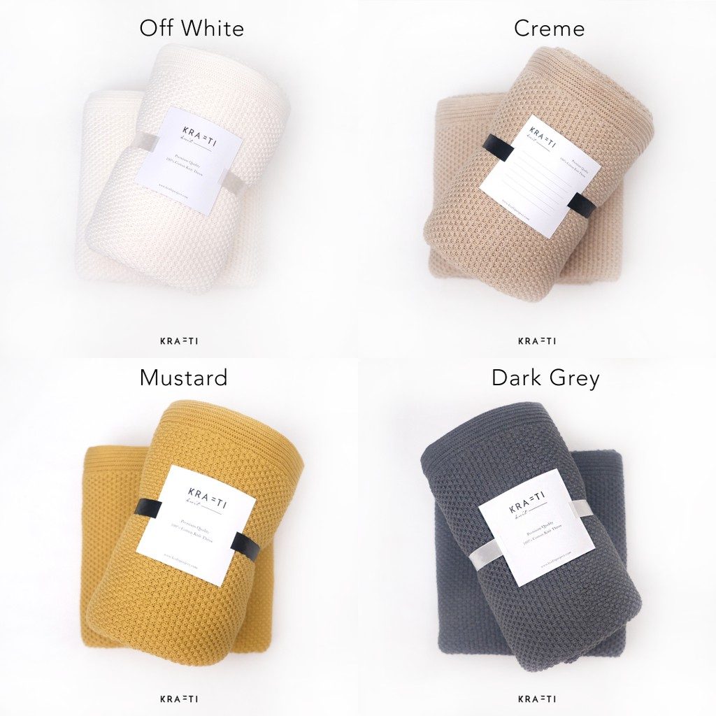 Selimut Rajut / Selimut Katun / Selimut Sofa / Selimut Dewasa / NADER