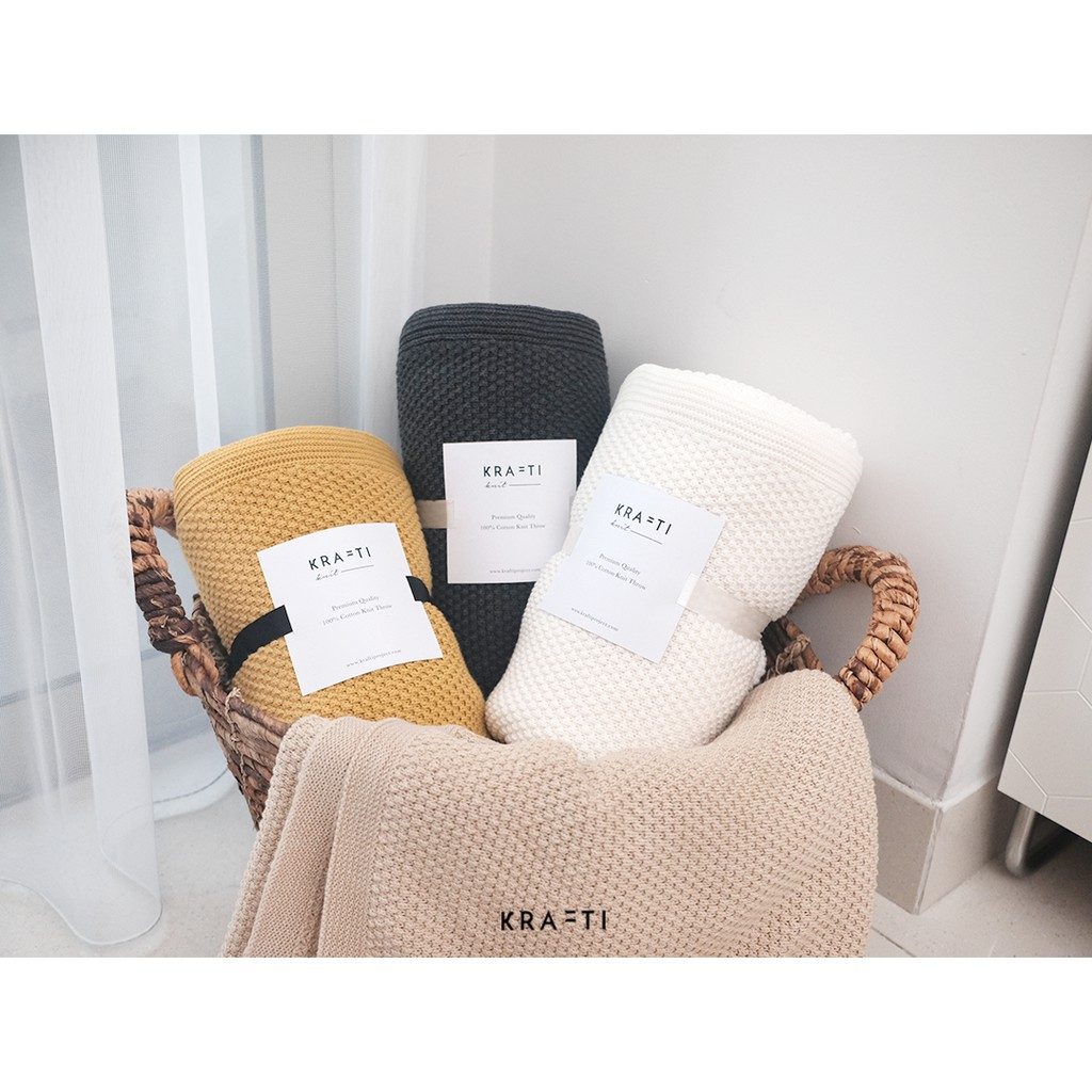 Selimut Rajut / Selimut Katun / Selimut Sofa / Selimut Dewasa / NADER