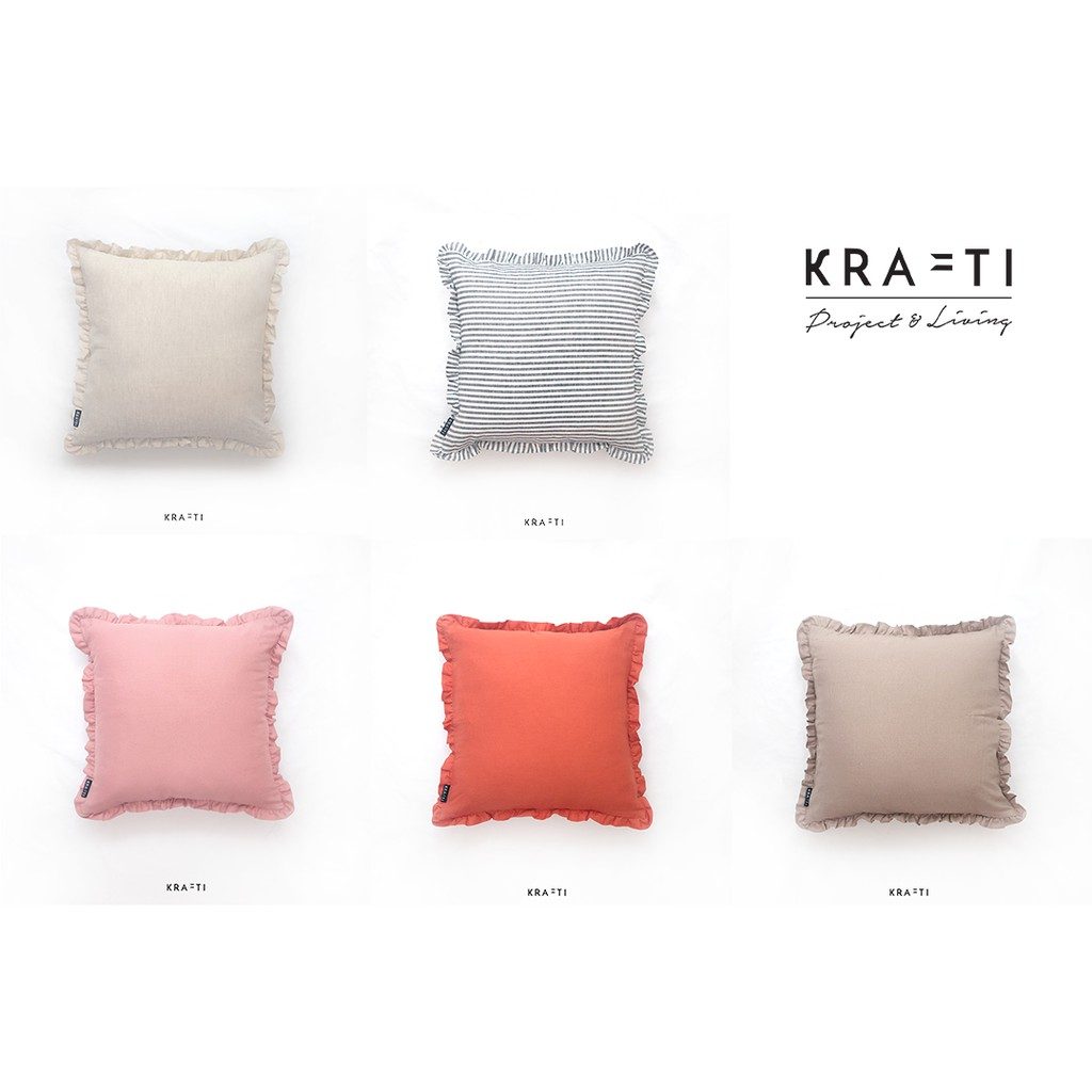 Bantal Sofa / Bantal 45x45 / Sarung Bantal Sofa / SERENA FRILL / Bantal