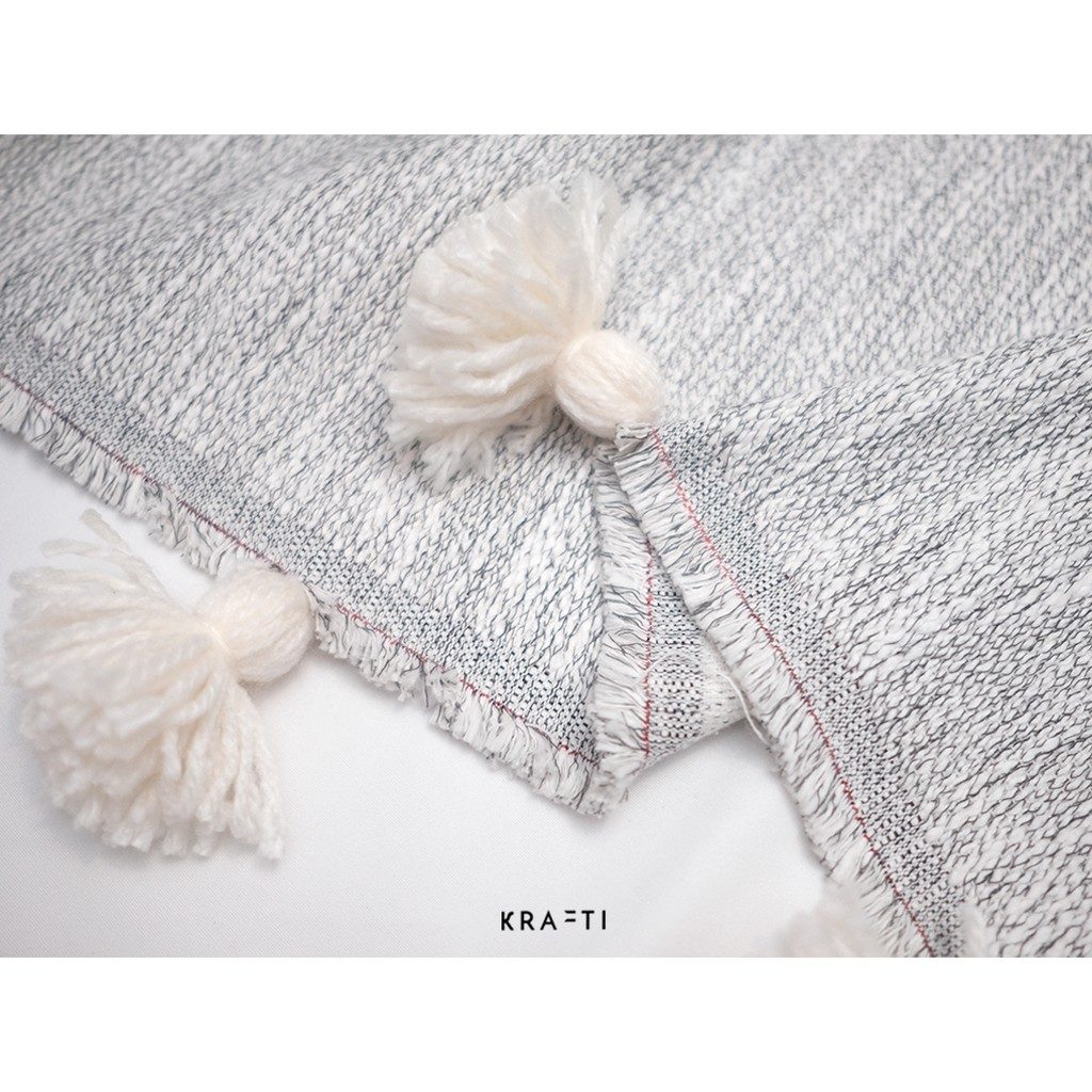Selimut Sofa / Selimut Travelling / Selimut Tassel /Woven Textured Blanket