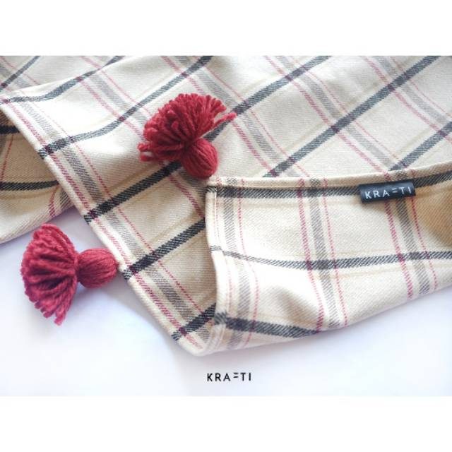 Selimut Sofa / Selimut Travelling Tartan Semi Wool