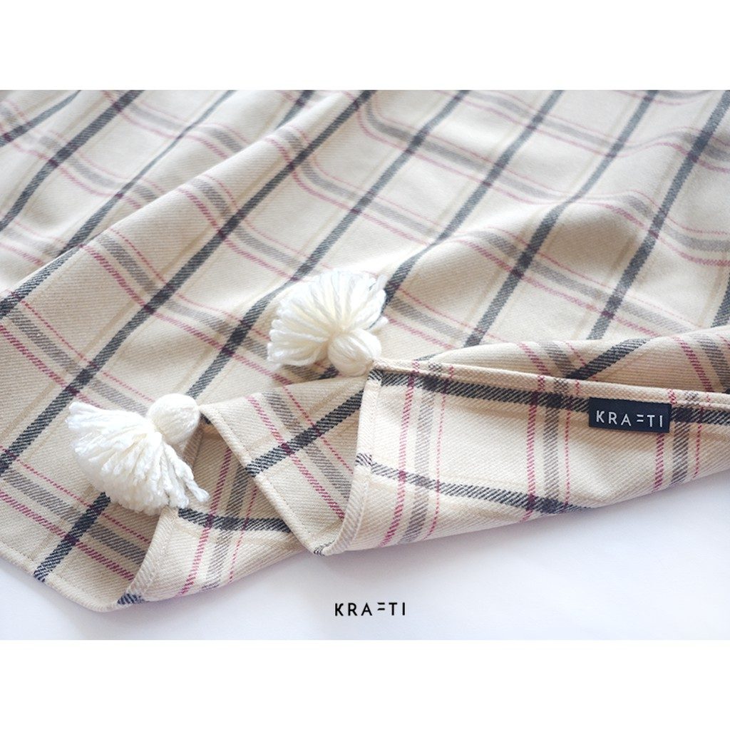 Selimut Sofa / Selimut Travelling Tartan Semi Wool