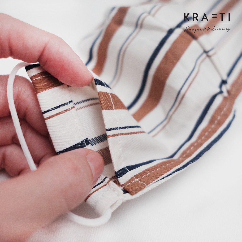 Masker kain katun / Masker Katun / dewasa ILLAMA/ 2 ply dengan filter