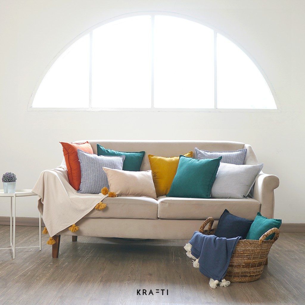 Bantal Sofa / Bantal 50x50cm / Muted Colors Basic Cushion