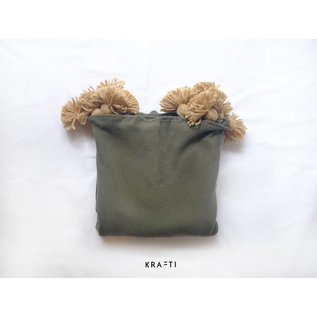 Selimut Traveling / Selimut Sofa / Selimut Rajut Olive 150x180cm