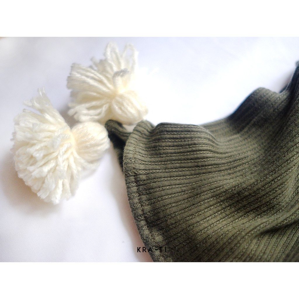 Selimut Traveling / Selimut Sofa / Selimut Rajut Olive 150x180cm
