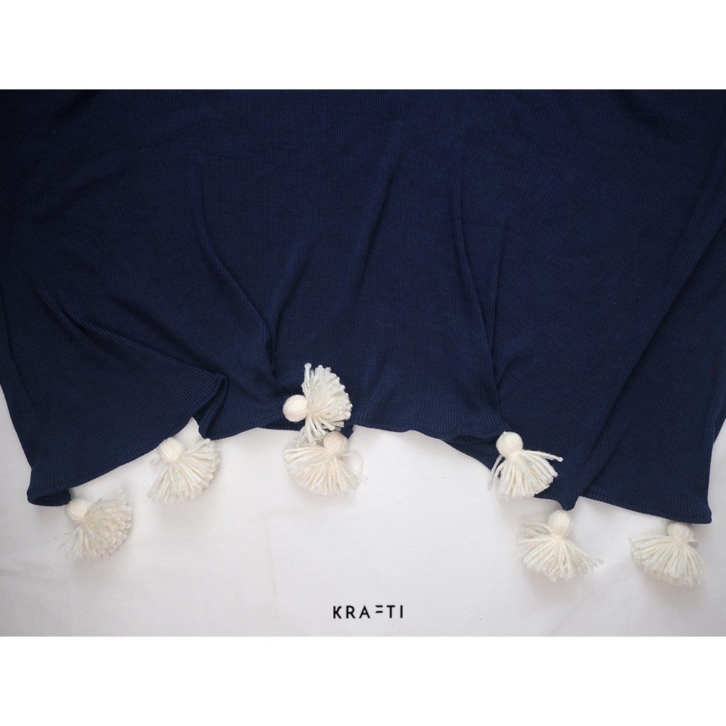 Selimut Sofa / Selimut / Selimut Travelling / Selimut Soft Navy Rib
