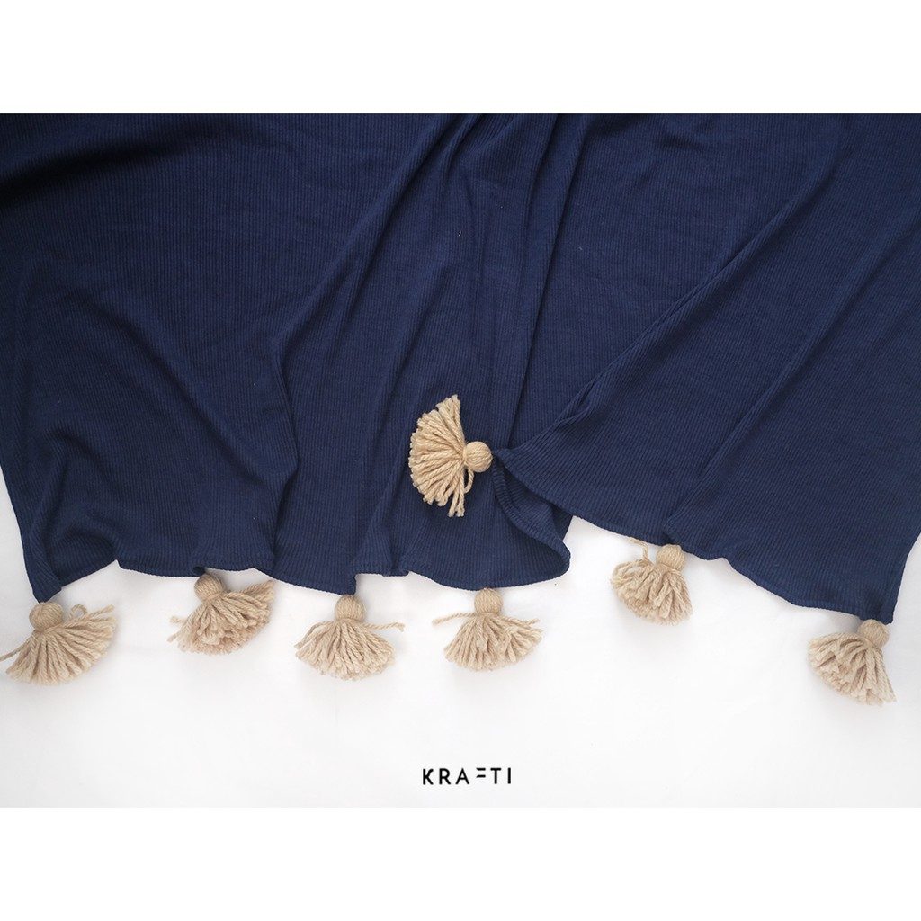 Selimut Sofa / Selimut / Selimut Travelling / Selimut Soft Navy Rib