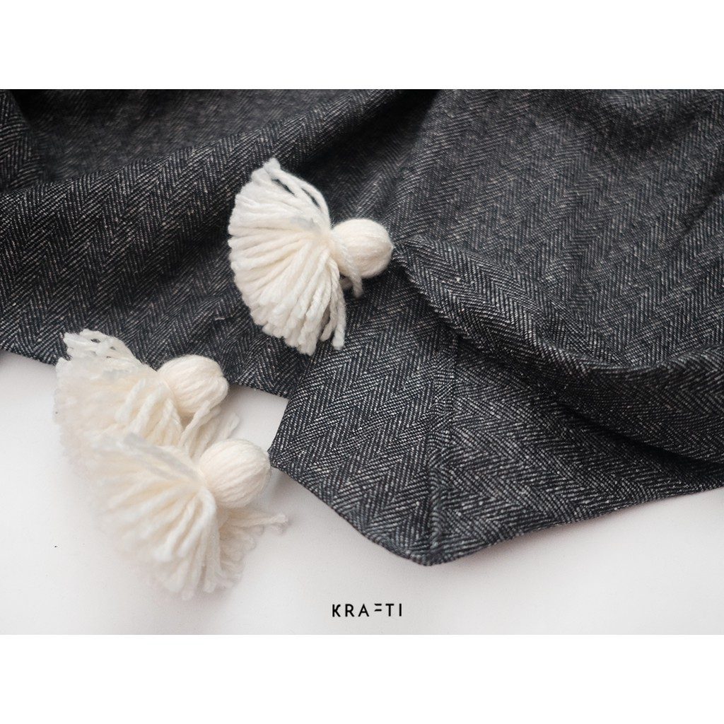 Selimut Sofa / Selimut Traveling / Selimut Soft Herringbone Wool