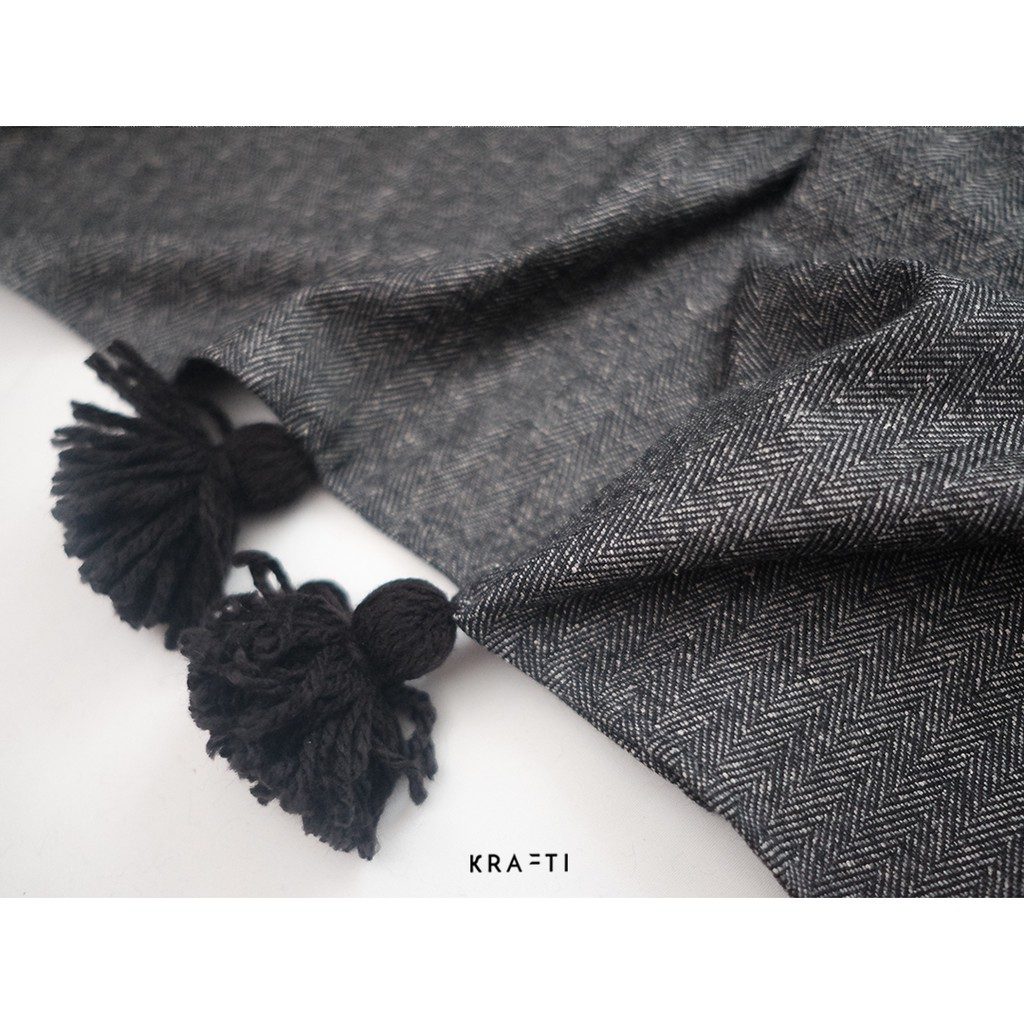 Selimut Sofa / Selimut Traveling / Selimut Soft Herringbone Wool