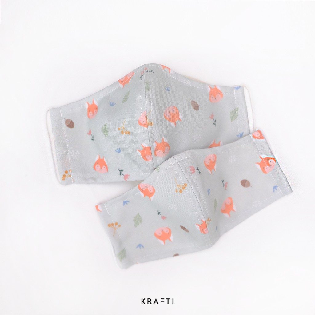 Masker Kain / Masker Katun / Masker DEWASA 2 ply dengan filter