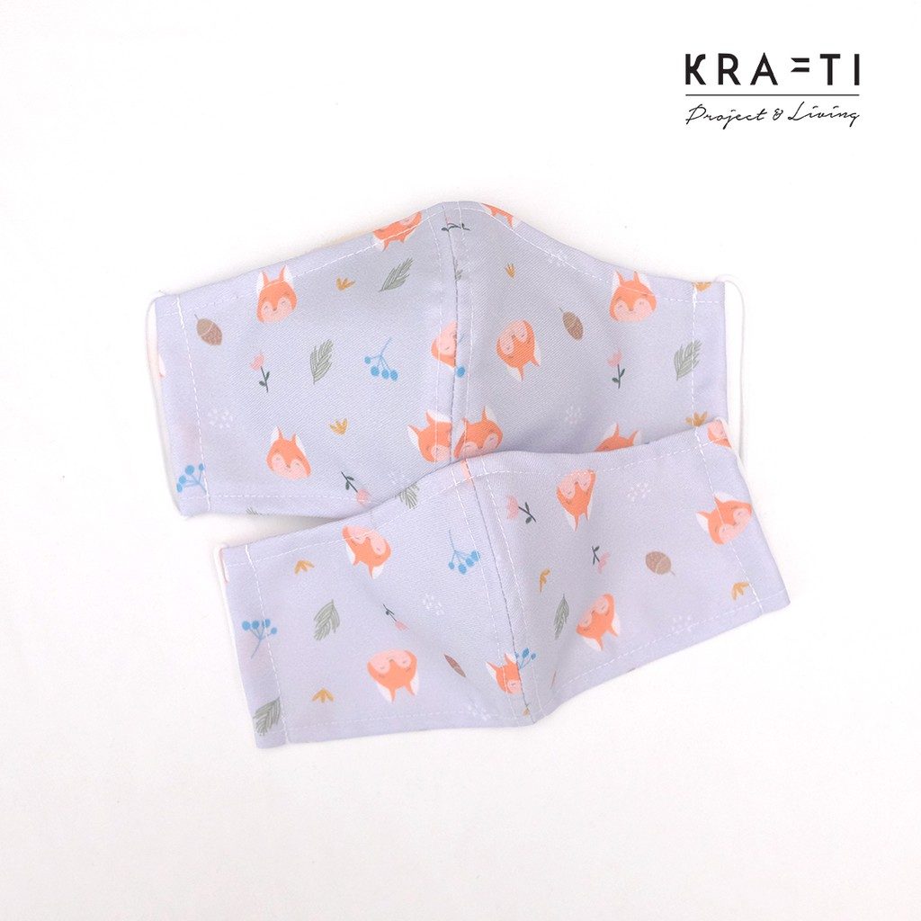 Masker Kain / Masker Katun / Masker DEWASA 2 ply dengan filter