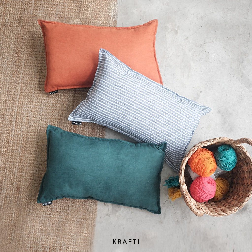 Bantal Sofa / Bantal 45x45 / Cotton Linen Basic Cushion