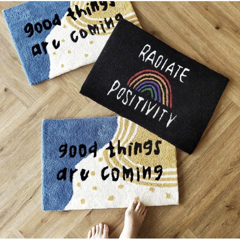 Keset Kamar Radiate Positivity Doormat 40x60