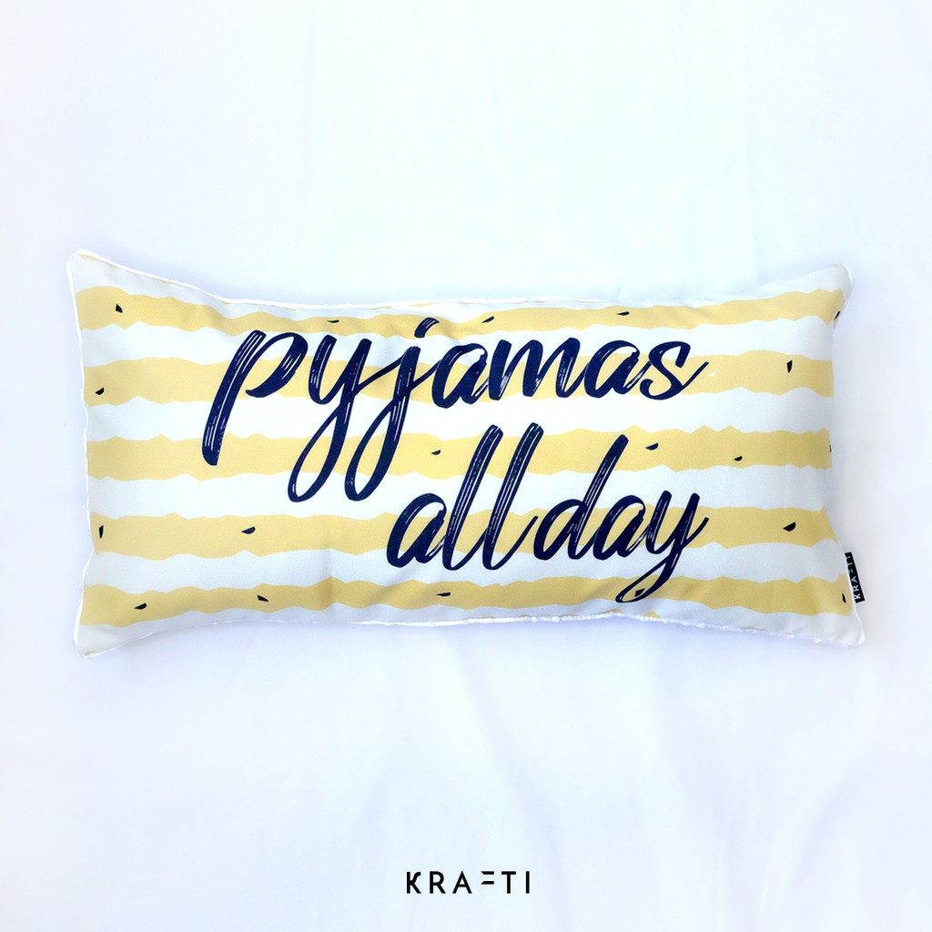 Bantal Sofa Print Pyjamas All Day 30x60 cm