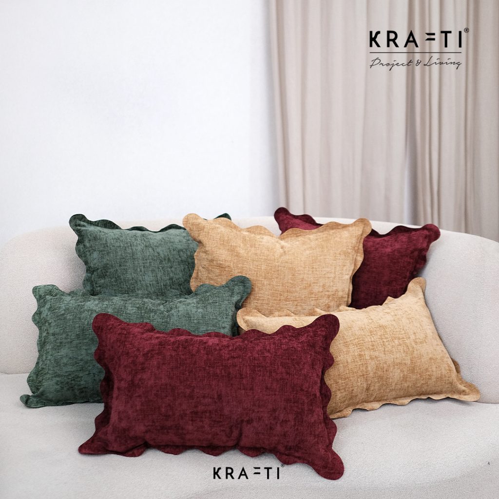 Scallop Pillow / Bantal Sofa / Bantal 30x50 cm / Bantal 45x45 / Sarung Bantal Sofa / Bantal Premium