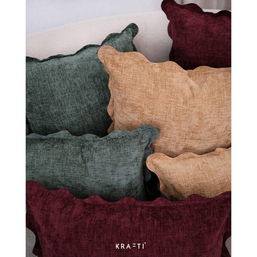 Scallop Pillow / Bantal Sofa / Bantal 30x50 cm / Bantal 45x45 / Sarung Bantal Sofa / Bantal Premium