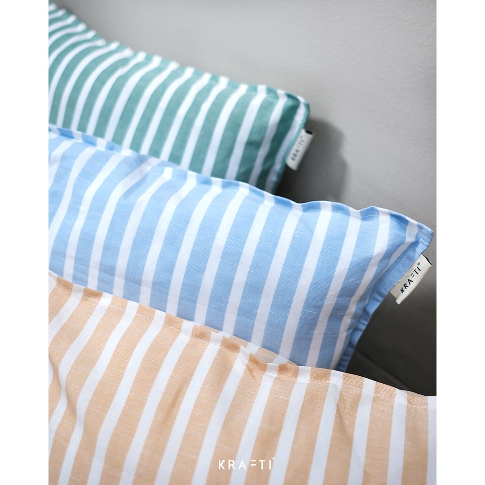 KRAFTI PROJECT AND LIVING - SUMMER Pillow / Bantal Sofa / Bantal 30x50 / bantal 45x45 / Bantal Ruang Tamu / Bantal Villa / Bantal Garis / Stripes Pillow
