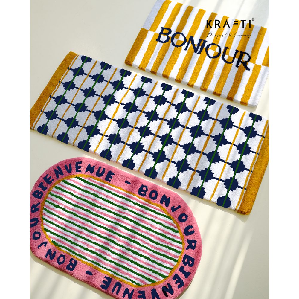 Bonjour Series Door Mat / Keset Premium / Keset Kamar / Keset Villa