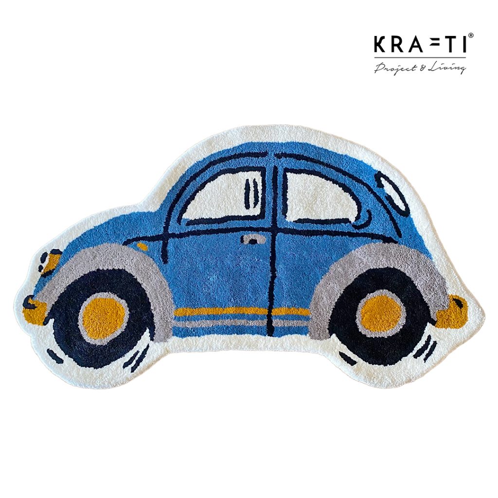Krafti - Karpet BEETLE CAR/ Karpet Kamar / Karpet / Karpet premium / rug / Bus Rug / Kids Rug / Karpet Kamar Anak