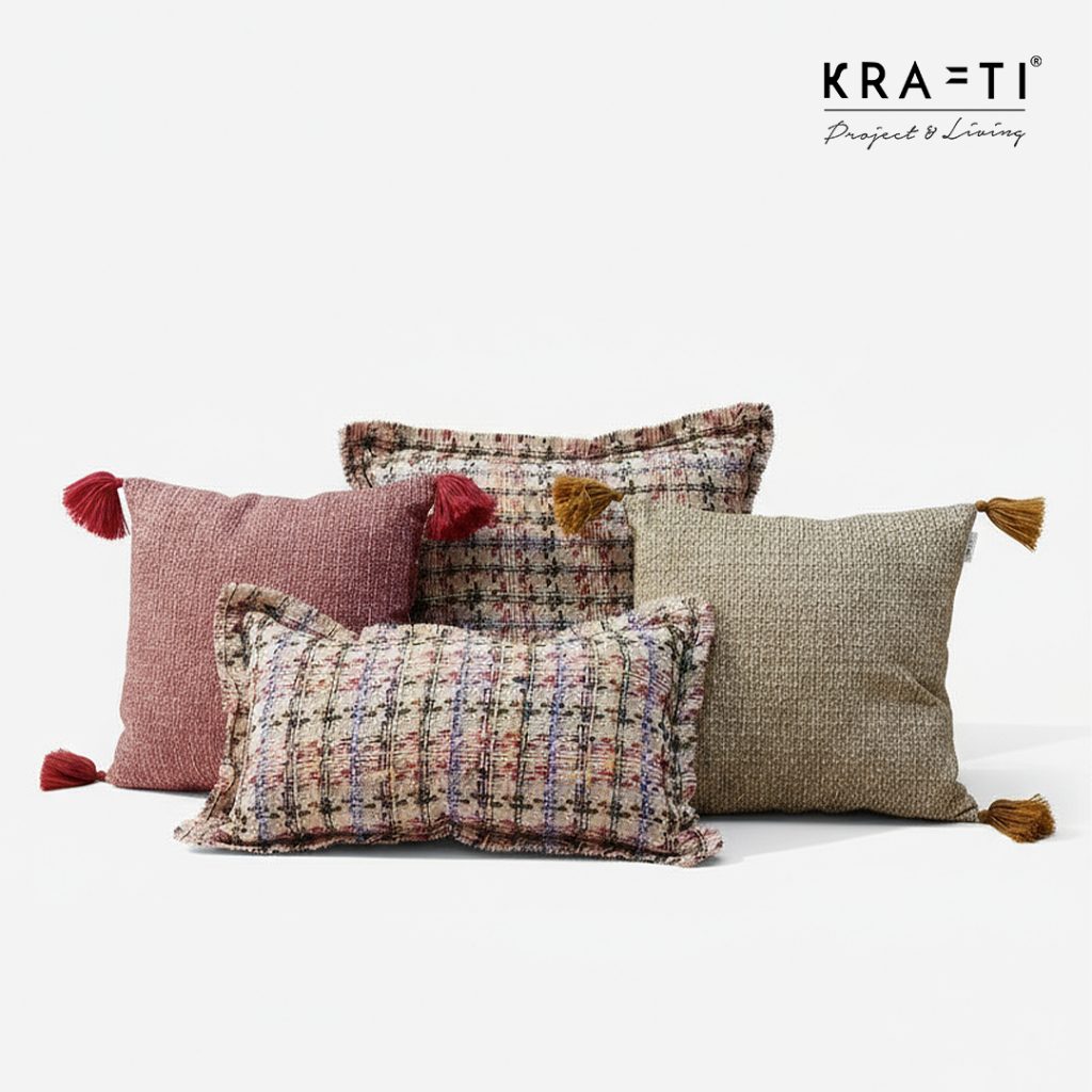 Bantal Sofa MILAGRO Series 30x50 cm & 40x40 cm & 50x50 cm dengan Tassel Handmade untuk Dekorasi Ruangan Elegan / bantal sofa / bantal dekorasi / accent pillow