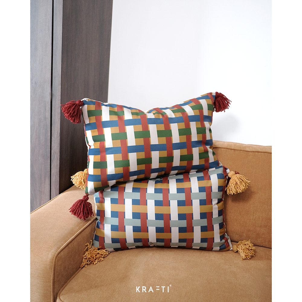 Bantal Stripes / BELLINE Stripes Pillow / Bantal 40x60 / Bantal Ruang Tamu/ Bantal Sofa