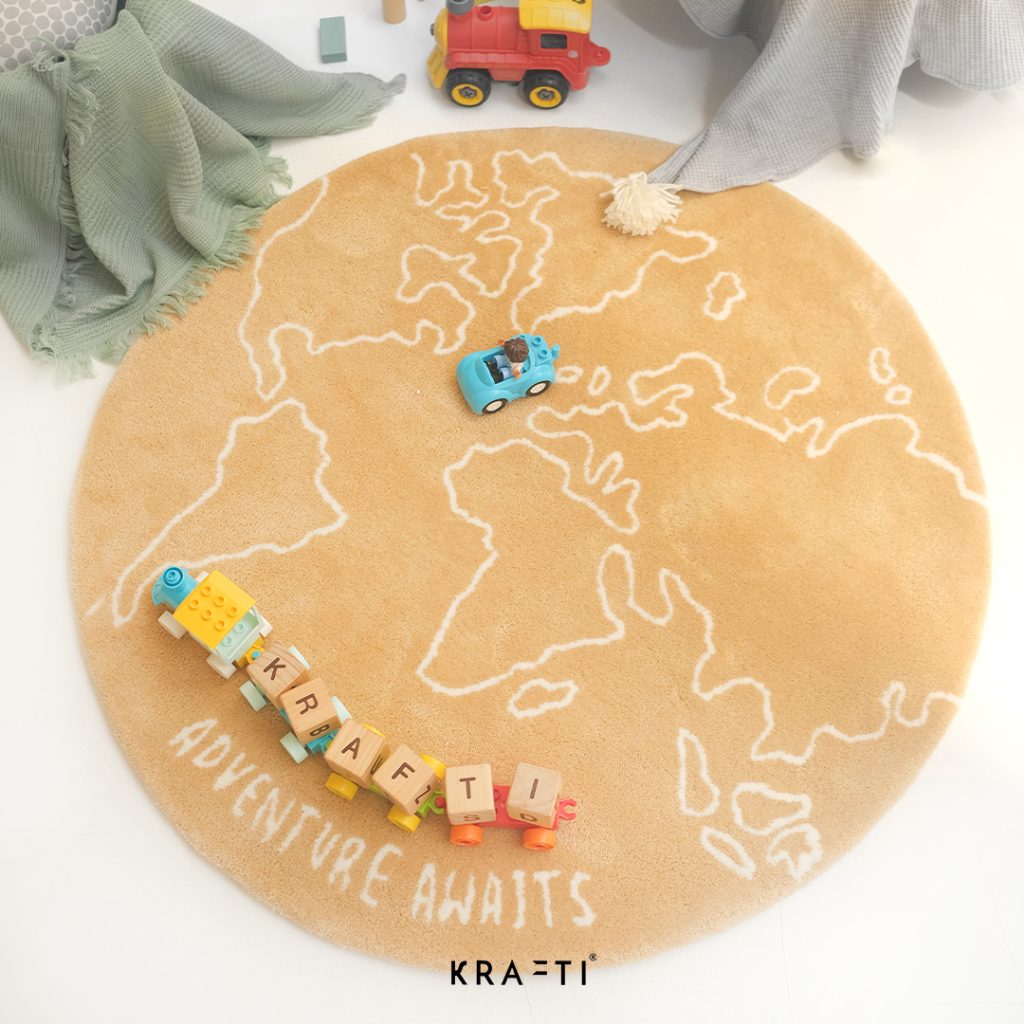 Karpet PETA / Karpet Kamar / Karpet / Karpet premium / rug / World Map Rug / Kids Rug / Karpet Kamar Anak