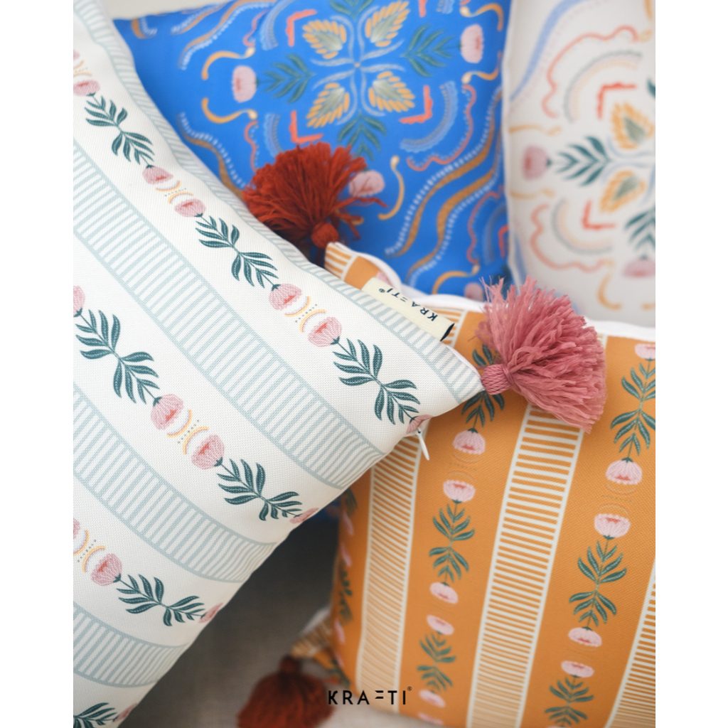 FLEURI SERIES / Bantal 40x40 / Bantal 50x50 / Bantal 30x50 / Bantal Sofa / Sarung Bantal Sofa / Bantal Tassel / Bantal Motif / Bantal Print