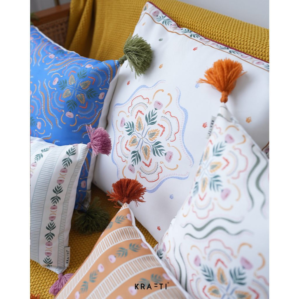 FLEURI SERIES / Bantal 40x40 / Bantal 50x50 / Bantal 30x50 / Bantal Sofa / Sarung Bantal Sofa / Bantal Tassel / Bantal Motif / Bantal Print
