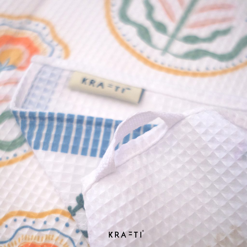 Krafti - Hand towel / Napkin Linen / Tea Towel / Lap Serbet / Lap Tangan