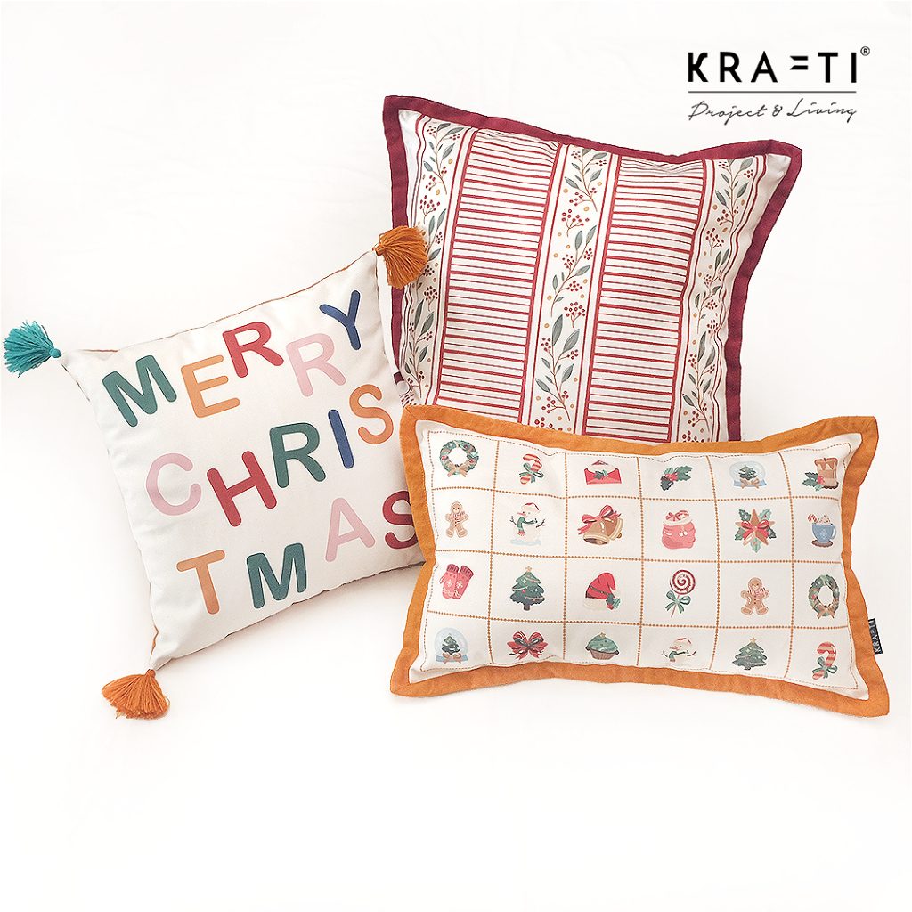 Christmas Carol Series / Bantal Natal / Bantal Sofa / Dekorasi Natal / Bantal 30x50 / Bantal 40x40 / Bantal 50x50