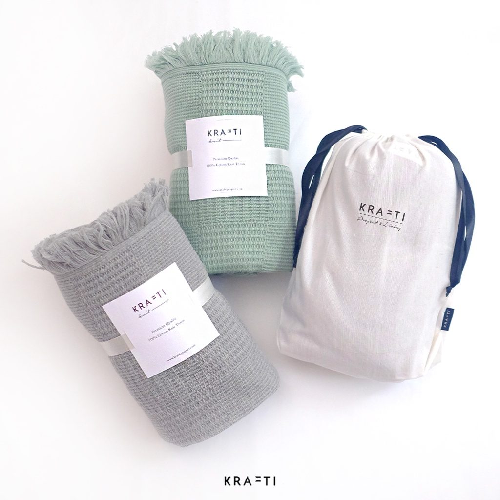 Selimut Rajut / Selimut Katun / Selimut Sofa / Selimut Dewasa / Selimut premium / NORA Fringe Blanket