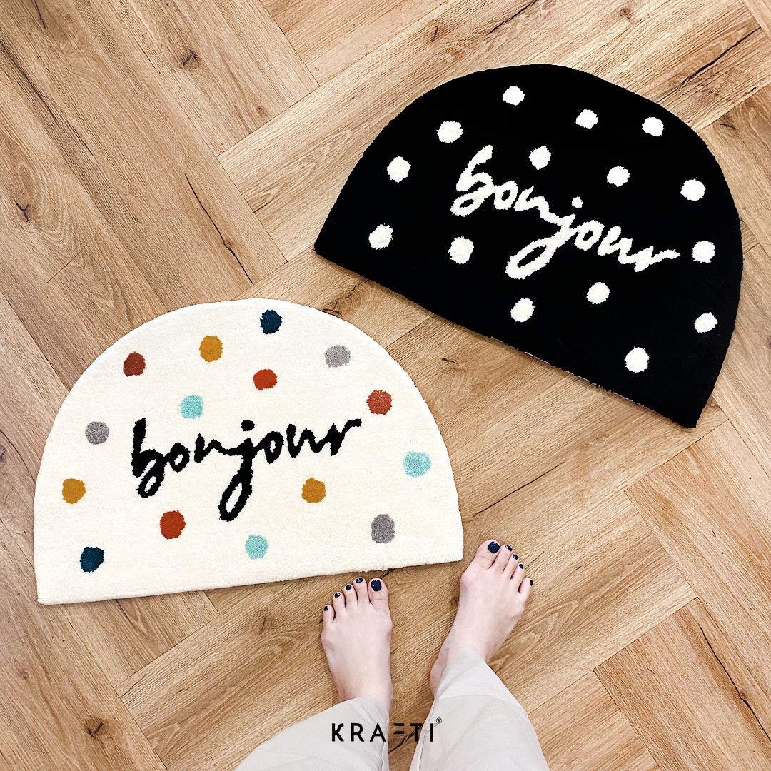 Bonjour Polka Door Mat 40x60cm