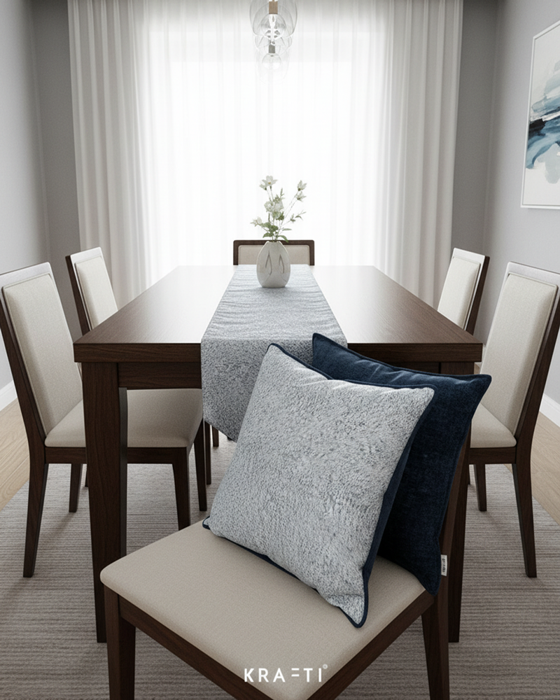 Wicker Navy Cushion