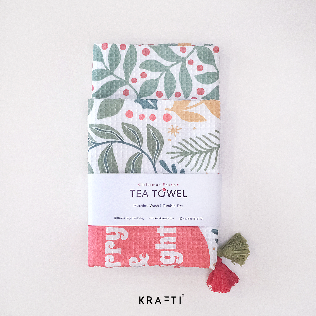 Merry & Bright Tea Towel
