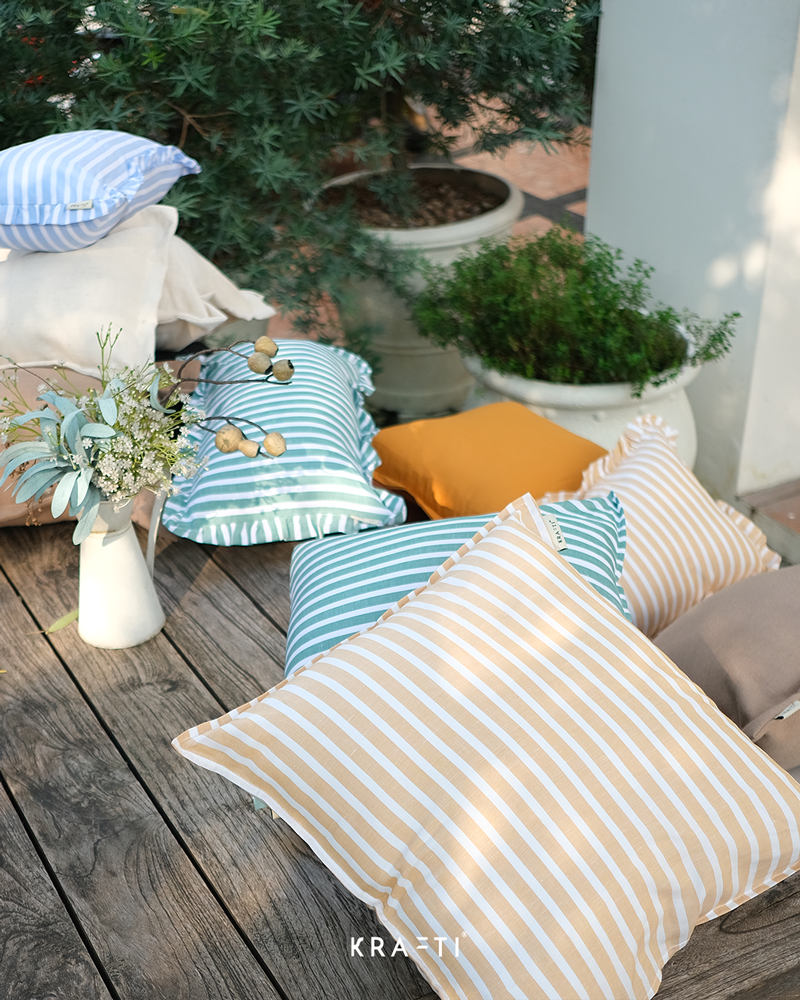 Summer Stripes Lumbar Cushions