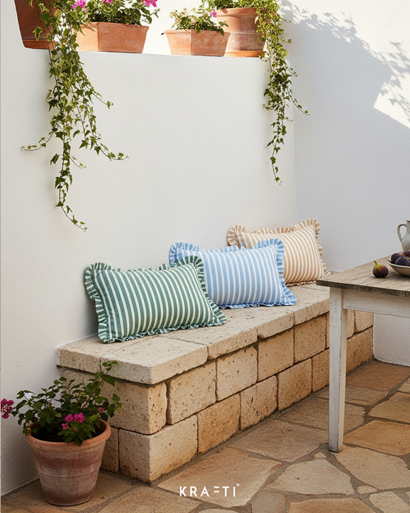 Summer Stripes Lumbar Cushions