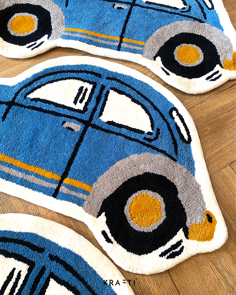 Beetle Car Mini Rug