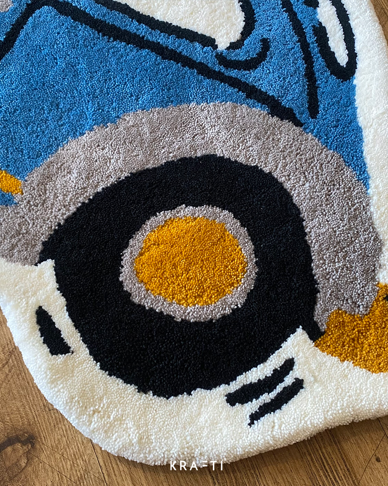 Beetle Car Mini Rug